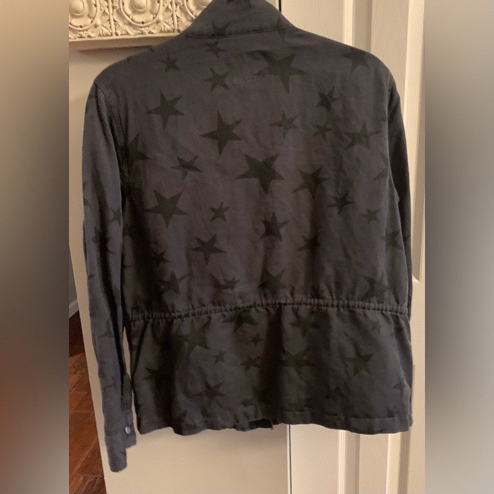 Rails Trey Jacket Charcoal w/ Oversized Stars Boho Casual Military - M - Picture 7 of 10